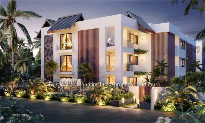 2BEACH RESIDENCES — DESTINATION MAURITIUS  ONLY 1 UNIT LEFT — 2 BED / 2 BATH, 110.8 m² — USD 417,000. SOLD OUT.