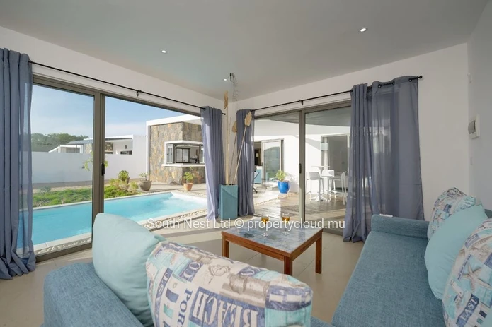 Villa contemporaine entièrement meublée de 3 chambres avec studio indépendant - Grand Baie
