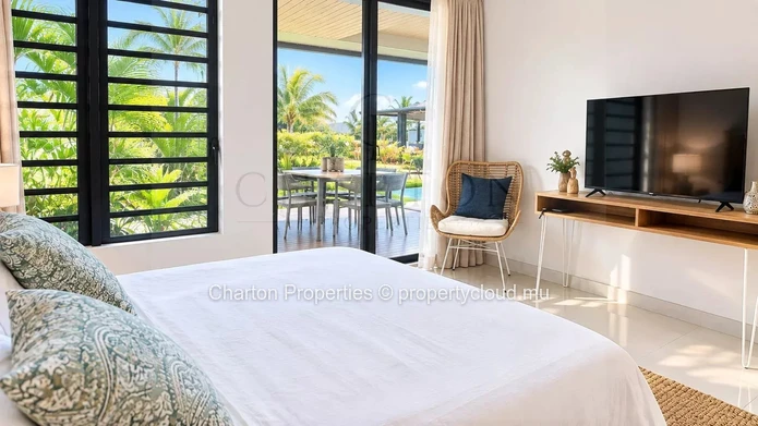3-bedroom ground-floor apartment in the heart of Rivière Noire's nautical universe