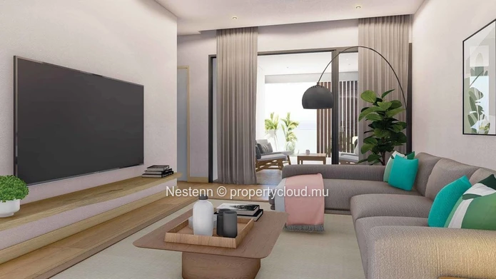 Appartement de 3 chambres vue mer. 