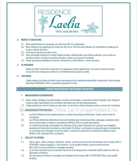 LAELIA VILLAS – TROU AUX BICHES - VILLA 3/4 CHAMBRES - 100m DE LA PLAGE!