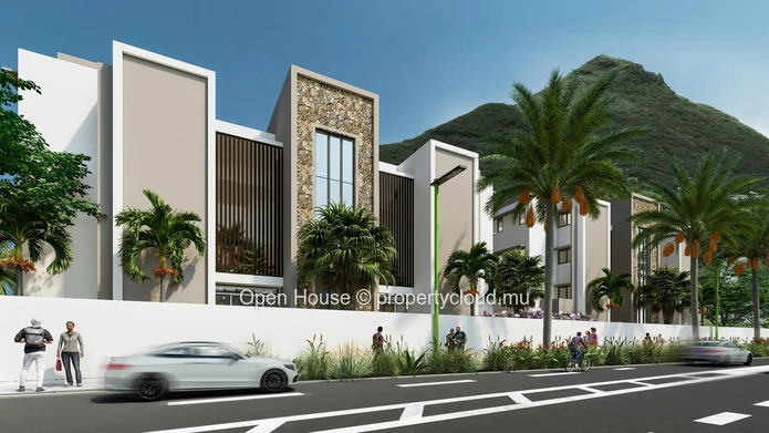SMART CITY apartment for sale in Tamarin, 81m² living space, 2 bedrooms, close to shops and schools.