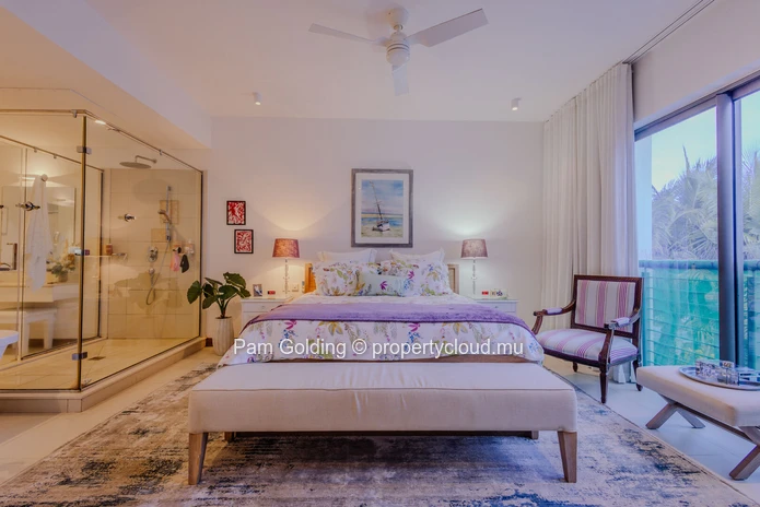 Penthouse de luxe 3 chambres face à la plage à Pereybere – Accès privé à la plage au AO Residences