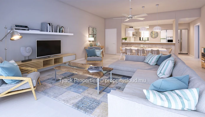 Tropical First-Floor Apartment with Garden View – Grand Baie