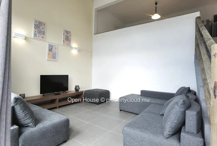 Appartement meublé à louer à Rivière Noire - Black River, 85m², 2 chambres, piscine commune, équipements de cuisine e...
