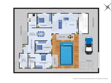 Appartement de 3 Chambres