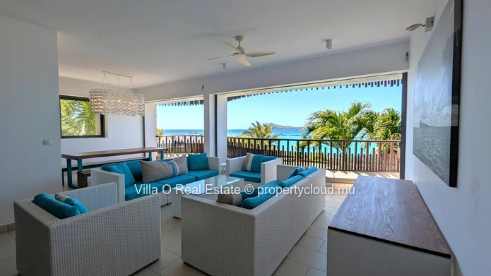 Breathtaking view from this beautiful apartment in a waterfront secure residence, with a lovely pool on the deck amid...