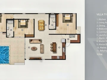 3 Bedroom Villa