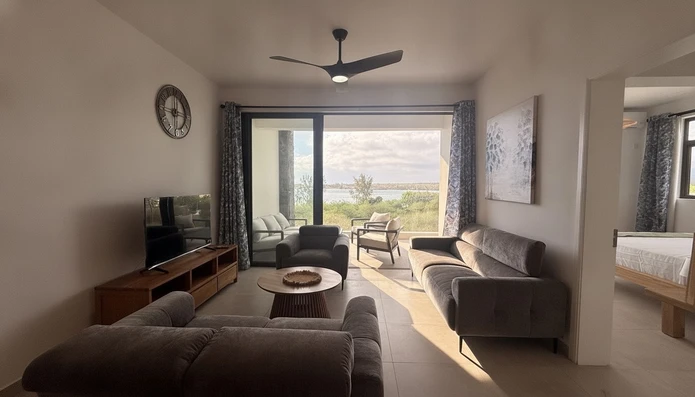 3-Bedroom Furnished Apartment for Rent in Tamarin with Pool