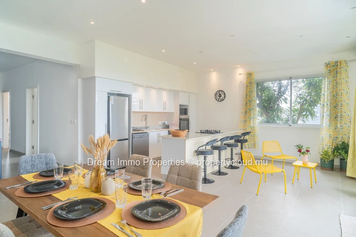 Appartement 2 chambres en bord de mer avec vue lagon à Trou d’Eau Douce – Ile Maurice
