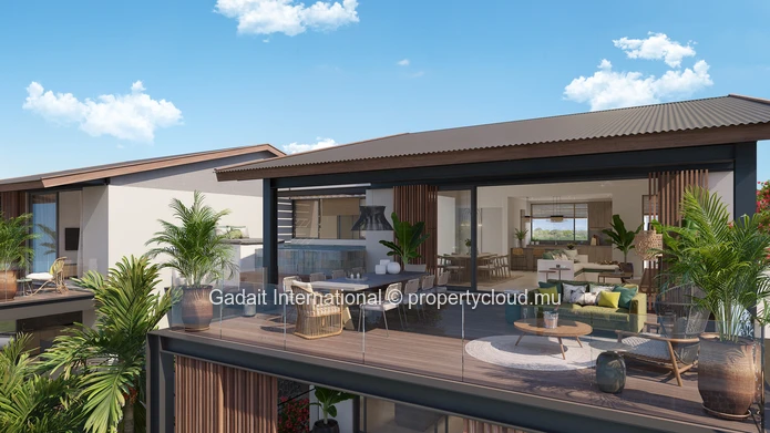 2-bedroom apartment with terrace for sale, in the heart of an exclusive estate in Beau Champ