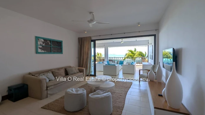 Breathtaking view from this beautiful apartment in a waterfront secure residence, with a lovely pool on the deck amid...