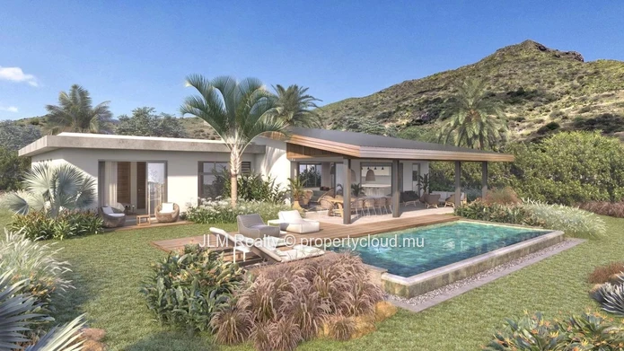Magnificent villa for sale in a new prestigious resort in Tamarin, Mauritius