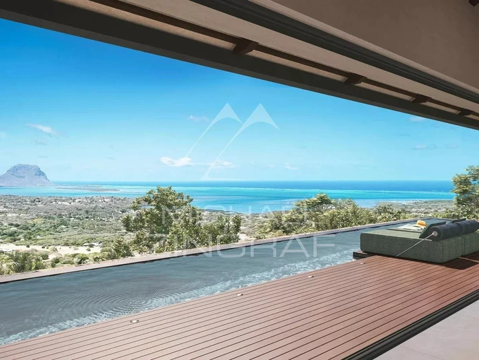 Villa de luxe avec vue panoramique sur Le Morne Brabant