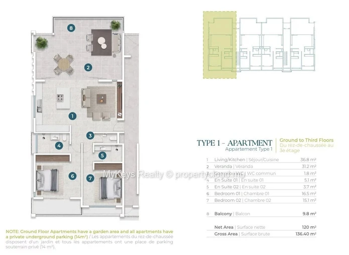 Appartement contemporain au cœur de Tamarin