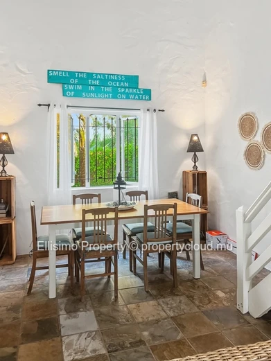 Charmante maison de plage de 3 chambres à louer – Trou d’Eau Douce