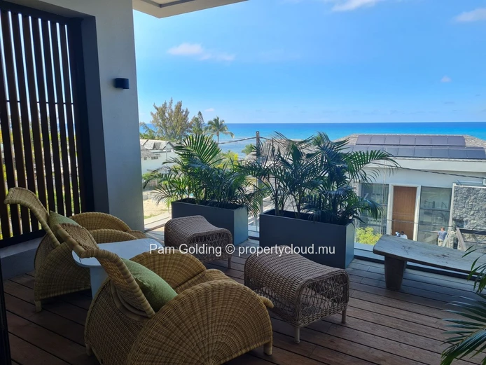 3-Bedroom Penthouse for Sale in Pointe aux Canonniers. Contemporary Design, Sea Views & Rooftop Pool