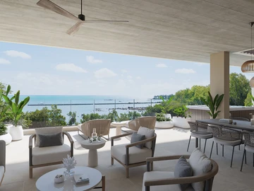 Beautifulpenthouses Facing The Sea Within A Beachfront Resort With Hotel, Golf & Beach Access 