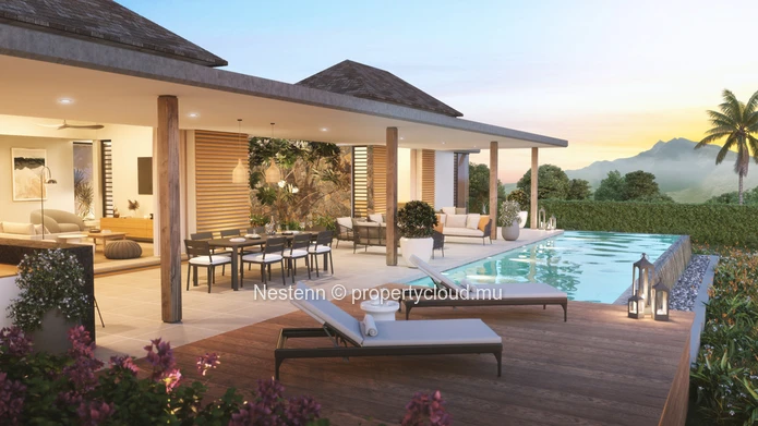 Terrain vue partielle mer de 1400 m² dans un domaine golf et mer d'exception