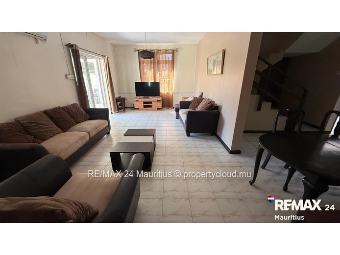 Spacious, fully furnished 3-bedroom home in Pailles with a garage, parking, and a balcony-move-in re