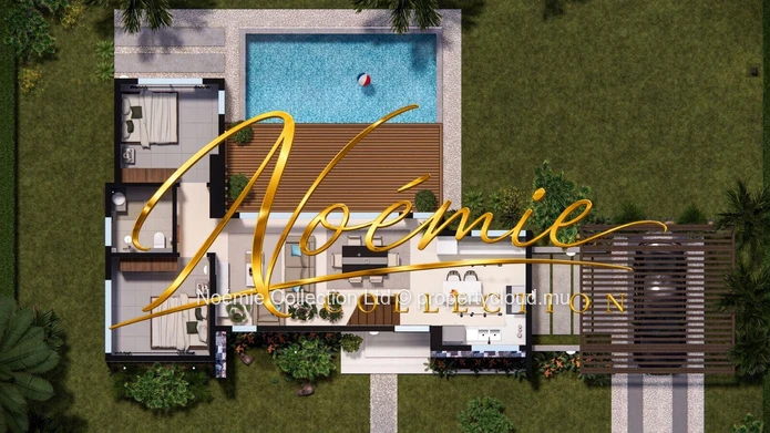 Villa 3 chambres à louer à Grand Baie avec piscine privée (Mandat exclusif)