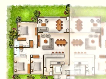 Appartement de 3 Chambres