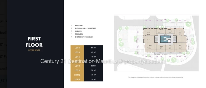 Bureau premium de 135,75 m² à H57, Tamarin