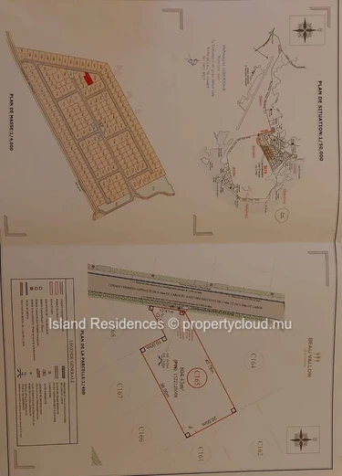 Beau terrain résidentiel de 804 M2 dans un lotissement cloturé avec gardien
