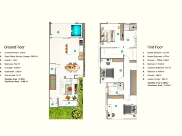Townhouse, Duplex de 3 Chambres