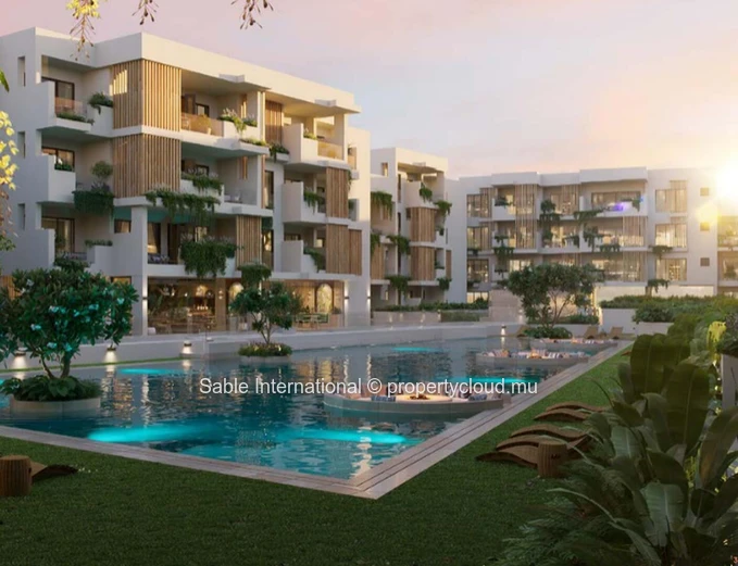 "Charming 1 Bed Apartment with Communal Pool in Bain Boeuf, Close to Amenities - Ideal for Mauritian Citizens! 