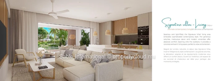 Appartement R+2 à vendre à Calodyne, 92m² habitables, 131m² de terrain, piscine commune, parkings, proche commodités