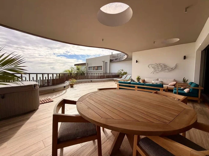 Exceptional Penthouse with Panoramic Coin de Mire Views – For Rent in Cap Malheureux
