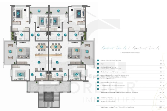 Appartement magnifique et moderne à Pereybere