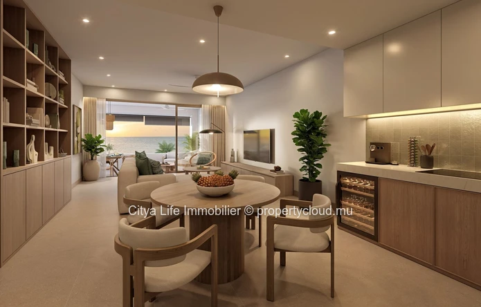Appartement 3 chambres de 183m² avec piscine à Tamarin