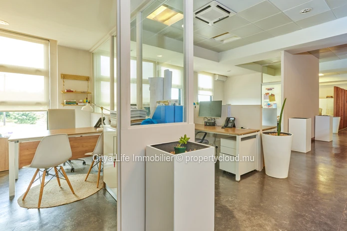 Bureau à vendre à Calebasses, 548m², meublé et climatisé, proche écoles, arrêt de bus et hôpital, coup de cœur, Rs.