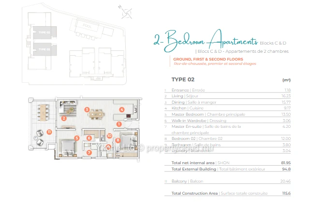 Appartement (R+2) À Vendre À Calodyne