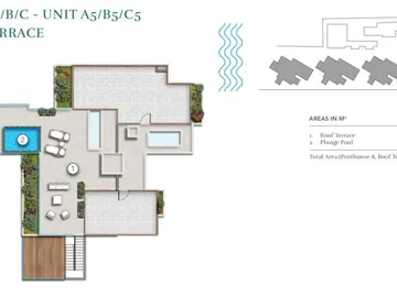 Penthouse de 3 Chambres