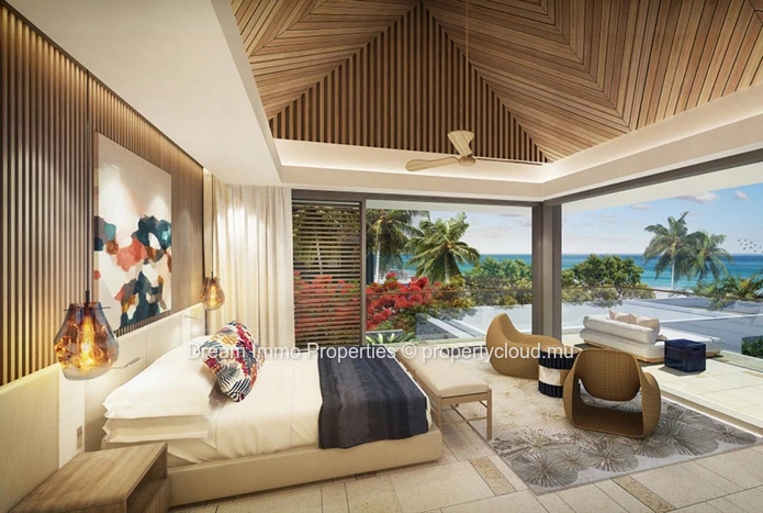 Amazing Beachfront Villas Access To Foreigners Within A Luxury Residence - Unique In Mauritius