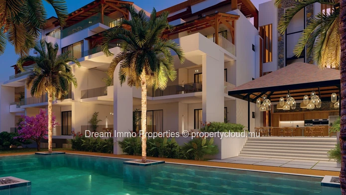Penthouse Moderne Avec Toit Terrasse Et Piscine Privee Proche Mer A Pereybere - Ile Maurice