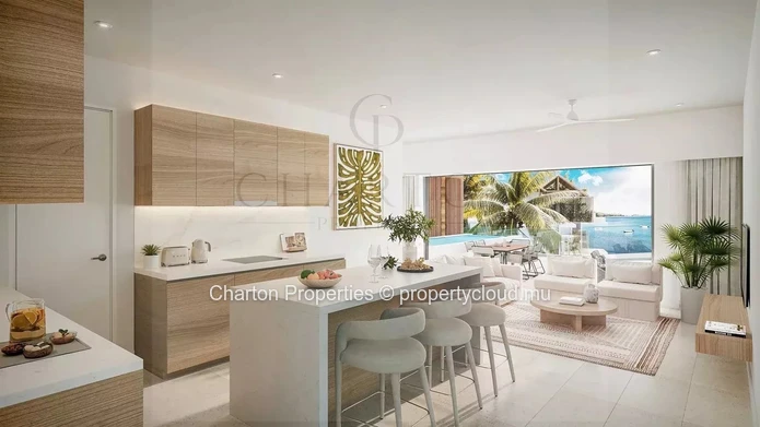 1-Bedroom Waterfront Apartment with Private Garden