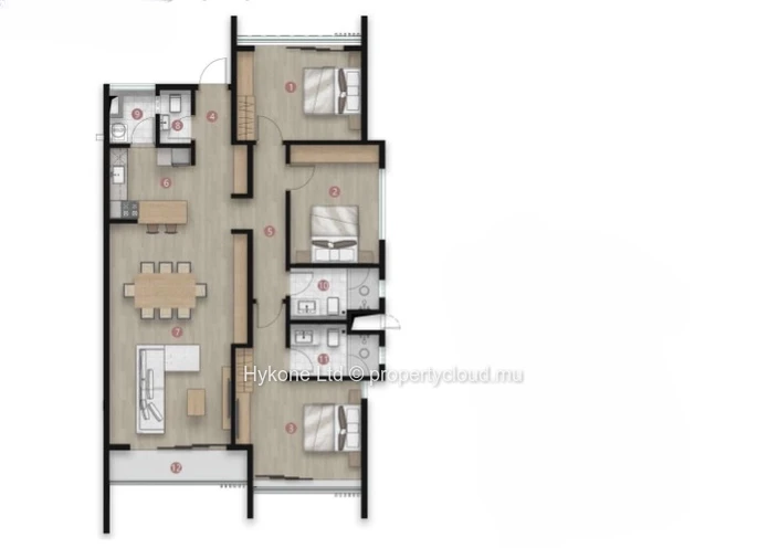 Appartement À Vendre À Mont Choisy (R+3)