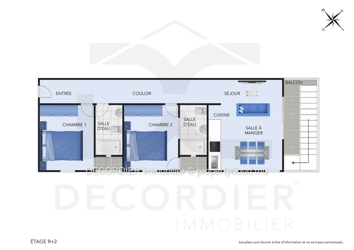 Penthouse avec vue mer à Pereybere