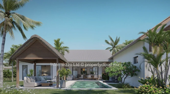 PDS Villa for Sale in Grand Baie – 170 sqm Living Area, 401 sqm Plot, 3 Bedrooms, Private Pool, Tropical Kiosk – €670...