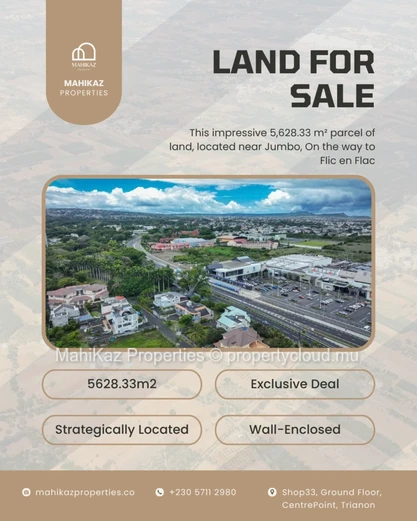 Prime Commercial & Residential Land For Sale | Near Jumbo, Way Flic en Flac 