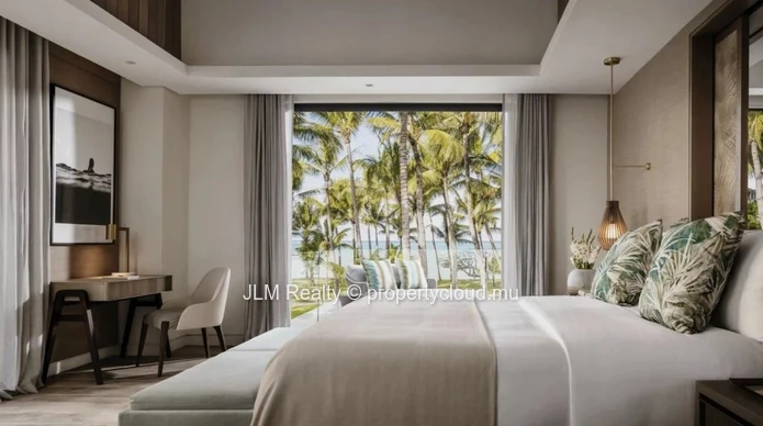 Exclusive beachfront villa for sale in a 5* resort in Poste de Flacq on the east coast of Mauritius