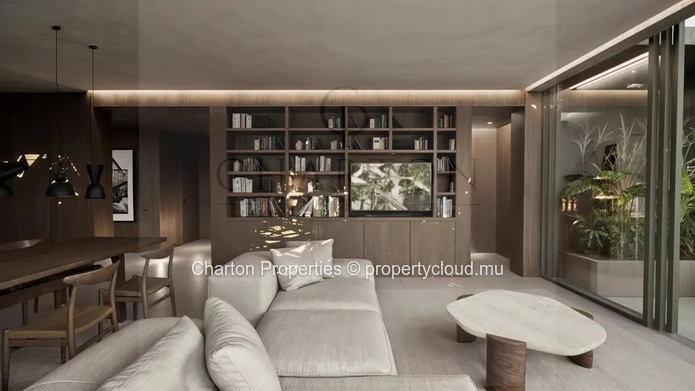 3-bedroom en suite apartment with unobstructed lagoon view in Roches Noires