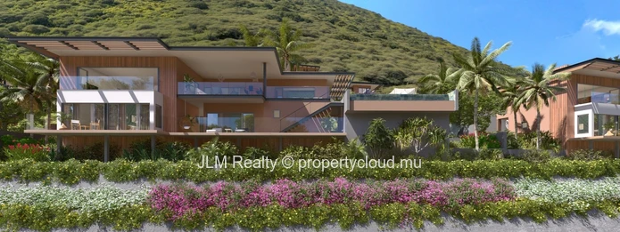 Luxury villa with 180° view of the sea and Le Morne for sale in Black River, Mauritius