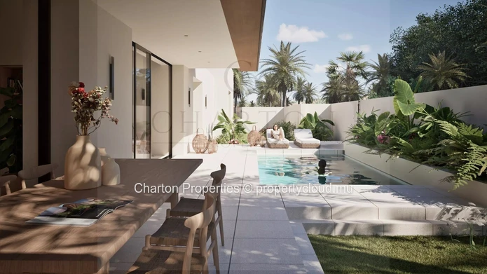 Contemporary 2-bedroom villa with private pool in Pointe d'Esny