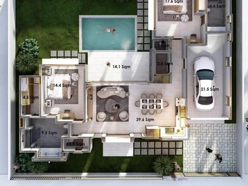 Villa de 3 Chambres