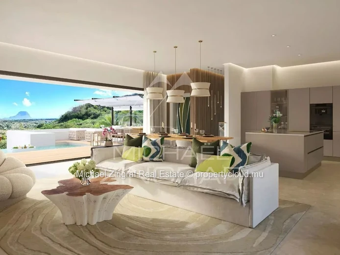 Villa d’Exception de 3 Chambres avec Vue sur l’Océan et les Montagnes